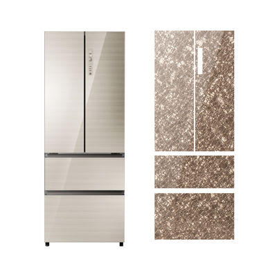 Glittering Tempered Glass 6mm Custom Panel Refrigerator